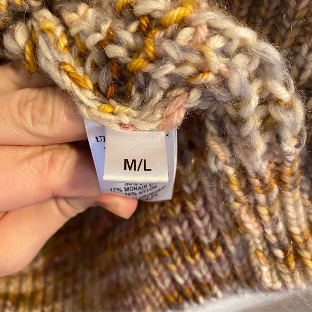NWT Ulla Johnson Marled Wool Puff Sleeve Handmade Sweater M/L - Picture 5 of 16